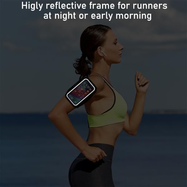 Phone Holder for Running-Karvense Phone Arm Bands w/Earphone Bag for Running&Gym& &Workout&Jogging, Cell Phone Armband for iPhone 17 Pro Max/16 Pro Max/15 Pro Max, Samsung Galaxy S Ultra/Plus- 6.9’’ - size: L: iPhone Pro Max&+/Galaxy+&U&A to 6.9''