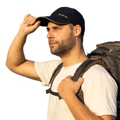 TOP-EX Oversize XL XXL XXXL Baseball Cap Waterproof Running Hat for Extra Large Heads Men - color: Navy, size: Large