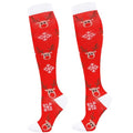 Junely Compression Socks for Women Knee High Socks Funny - color: A2-christmas01