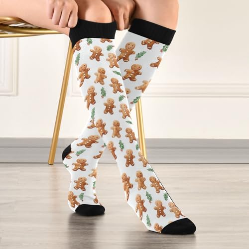 Wusikd Cats Compression Socks for Women and Men Circulation Cute Long Socks for Athletic Running 1 - color: Multi 2