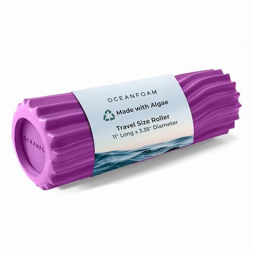 Oceanfoam Ripple Roller - Small Foam Roller for Physical Therapy (Magenta) - color: Magenta