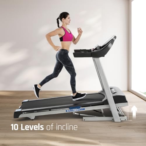 Xterra Fitness Sport Series Premium Folding Smart Treadmill, Handlebar Speed and Incline Controls, Large XTRASoft Cushioned Running Deck, Built-in FTMS-Enabled Bluetooth with XF Connect Fitness App - style: TRX2500
