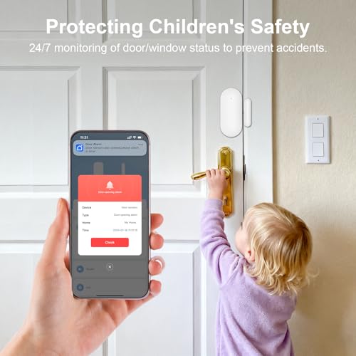 PGST Alarm System for Home Security,24Pcs WiFi/4G Apartment Alarm System - color: Black & Gray
