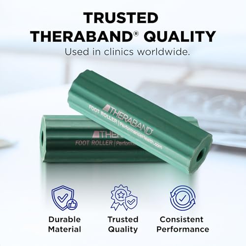THERABAND Foot Roller for Plantar Fasciitis, Arch & Heel Massager, Green - style: Original