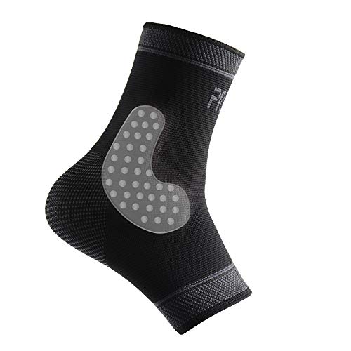 Adjustable Foot Socks, Ankle Brace Compression Support Sleeve with Silicone Gel, Arch Support - Boosts Recovery from Joint Pain, Sprain, Plantar Fasciitis (2pack/Black/L) - size: L