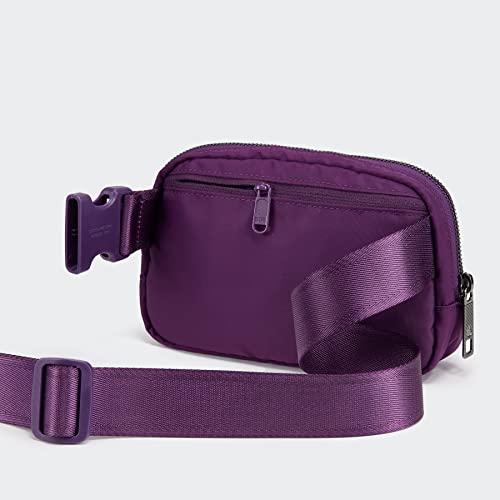 Pander Crossbody Belt Bag for Women and Men, Travel and Everyday Use - color: Dark Magenta