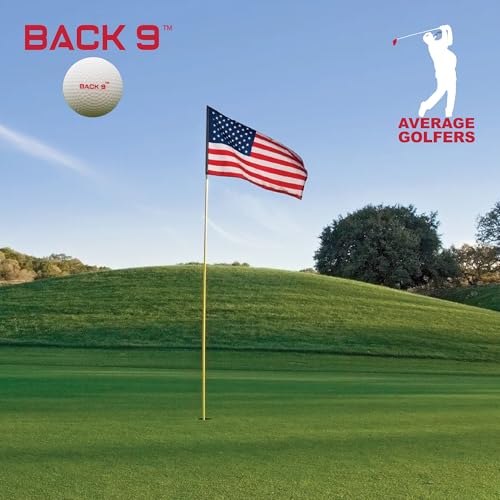 BACK 9 Golfers Massage Ball - for Myofascial Release, Trigger Point Therapy, Muscle Knots, and Yoga Therapy. Golf Accessories - Golf Traing Aid - Golf Balls - Golf Gifts