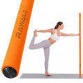 Yoga Stick, Upgraded 5ft Steel Mobility Exercise Bar for Back Stretching - color: 1-Orange