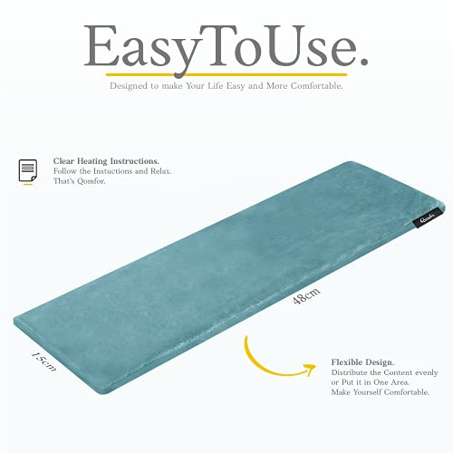 Microwavable Heating Pad, Lavender Scented Heat Pack, Blue Green - color: Green/Blue