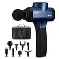 LifePro Sonic Massage Gun Percussion Muscle Massager, 8 Heads & 5 Speeds - color: Blue, size: Standard