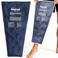 Magic Gel Leg Ice Pack - Professional Cold Therapy - Wrap Around Shin Ice Packs - Full Leg Ice Pack Wrap Around Entire Legs - Cool Down Your Legs Shins Hamstrings - Grey - style: Leg Ice Pack - Grey