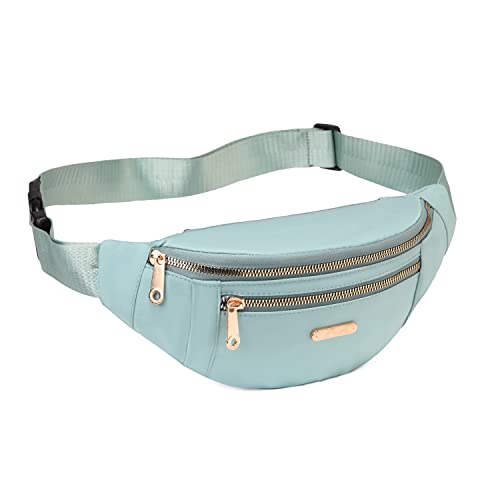 Fanny Packs Waist Bag for Women, Fashion Fanny Packs with Adjustable Strap for Travel Sports Running Blue - color: blue