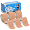 Kinesiology Tape Precut Strips K Tape Rolls for Muscle Support - color: Beige