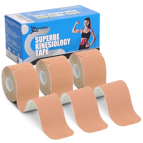 Kinesiology Tape Precut Strips K Tape Rolls for Muscle Support - color: Beige