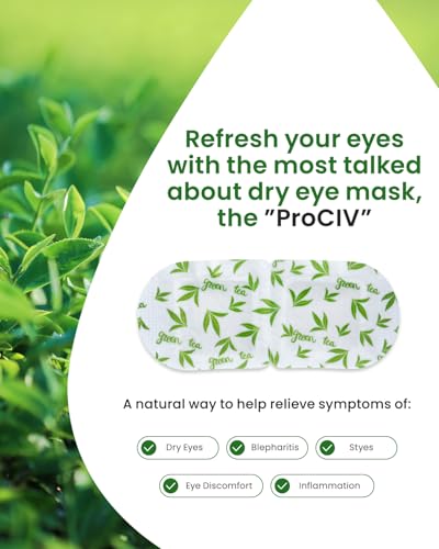16 Packs Steam Eye Masks for Dry Eyes, Self Heating Warm Compress Green Tea - color: Green Tea