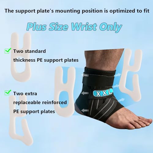 Plus Size Sprained Boot & Peroneal Tendonitis Brace, XX-Large, Left - size: XX-Large