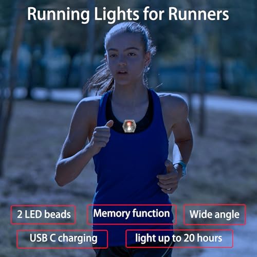 Bike Tail Lights Bicycle Cycling Rear Light USB-C Rechargeable Clip on Strobe LED Safety Light, Running Lights for Runners Flashing Bike Lights for Night Riding Hiking Pet Dog