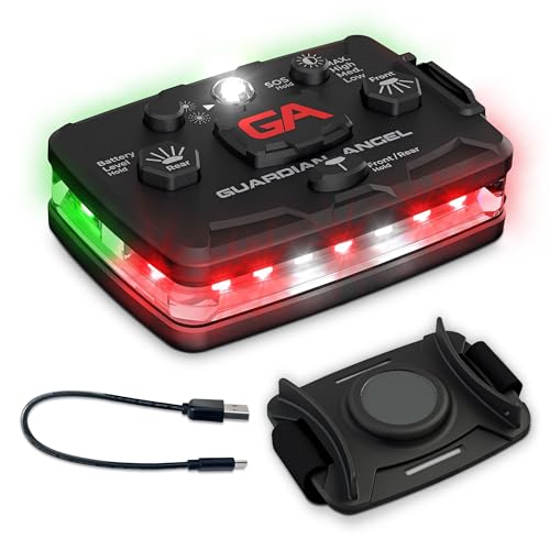 Guardian Angel Elite Safety Light - Red Front & Green Rear - color: Red/Green, size: 1-Pack