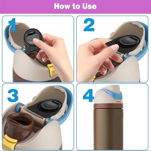 replacement cap compatible with peach colored Owala Freesip water bottle - color: peach