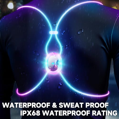 Reflective Running Vest, Running Lights For Runners, Light Up Running Vest