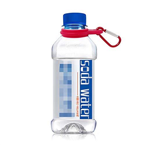 Honbay 5PCS Silicone Water Bottle Carrier Water Bottler Holder with Metal Keychain Clip Ring for Outdoor Activities or Daily Use