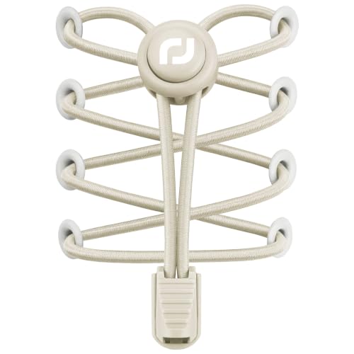 RJ-Sport Tieless Elastic Shoe Laces for Adults and Kids - color: Number 003 - Solid Beige