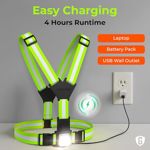 Running Light Vest - Lighted Vest for Night Walking with Rechargeable LEDs