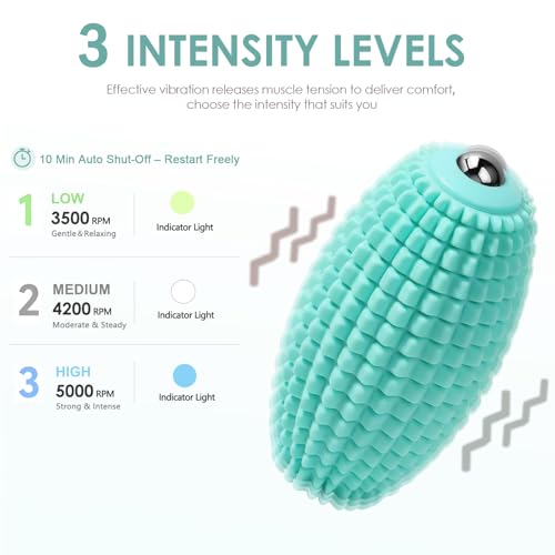 Vibrating Massage Ball with Rolling Head for Plantar Fasciitis