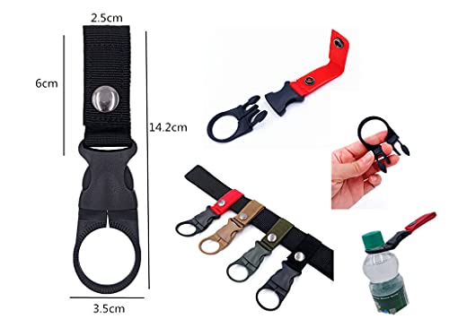smile wood 4PCS Bottle Clip Portable Holder Keychain for Backpack - color: Mixed color