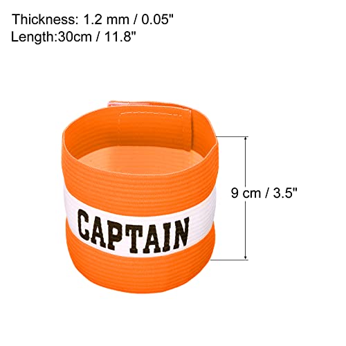 PATIKIL Captain's Armband, Elastic Arm Band for Soccer Training - color: Orange
