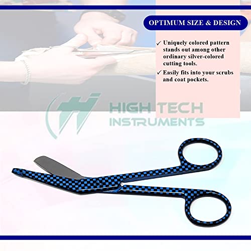 Set of 6 Bandage Scissors 5.5" Long, Nurse Vet Tech Gift - Made of Stainless Steel with Colorful Patterns, First Aid, Used For Cutting Gauze, Tape, Clothing Bandages, Vet Wrap Adhesive Removal - style: Set 6