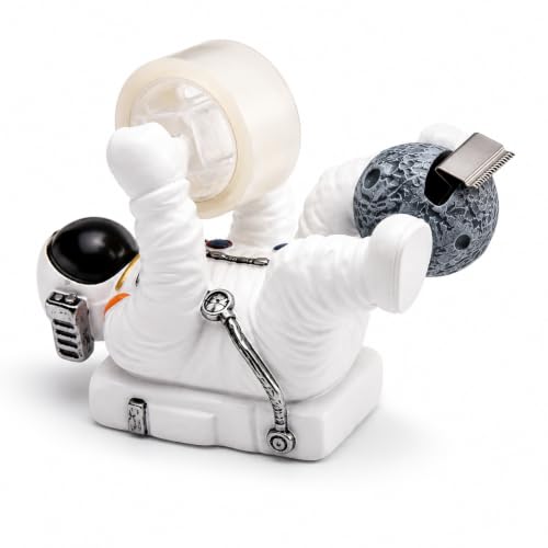 Astronaut Tape Dispenser, Desk Accessory, Ideal Gift for Office or Classroom, 3.75 Inches
