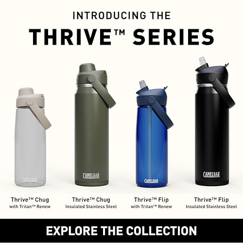 CamelBak Thrive Chug Water Bottle 25oz, Charcoal - color: Charcoal, size: 25 Ounces