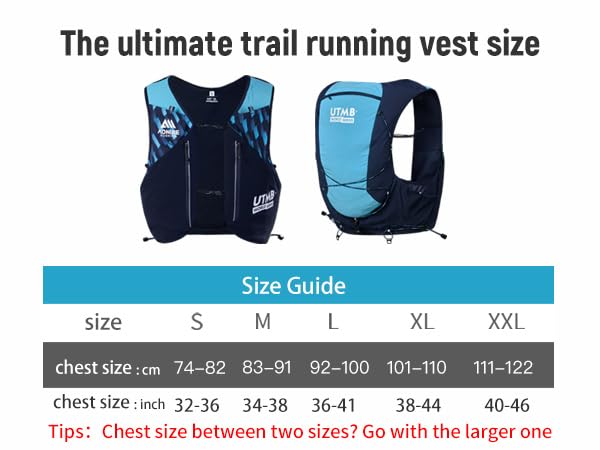 AONIJIE Running Vest Hydration Backpack for Men Women - size: Large