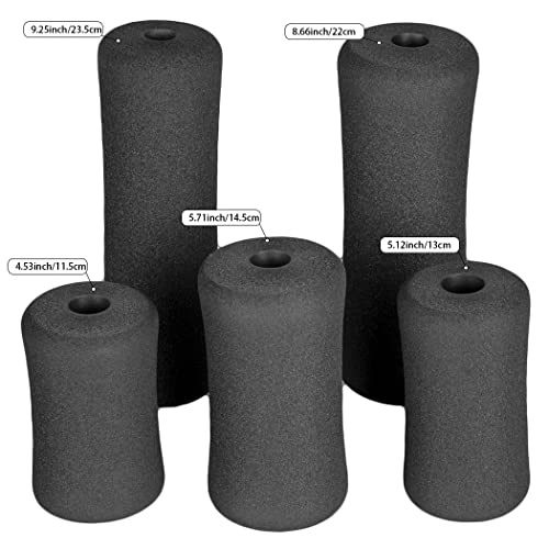 Sponge Foam Foot Pad Roller Pair, Used for Replacing Gym Exercise Equipment, Suitable for 1-inch Rod (Foam 4.53" X 2.56" Od X 0.87" Id) - color: Foam 4.53" X 2.56" Od X 0.87" Id