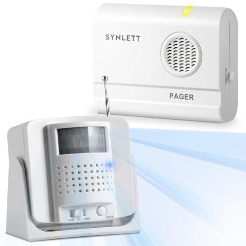 Wireless Bed Alarm with Motion Sensor and Caregiver Pager - size: 1 Motion Sensor + 1 Pager