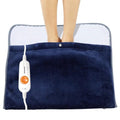 Gintao Electric Heated Foot Warmers for Feet,22"×20" Soft Foot Heating Pad - color: Blue