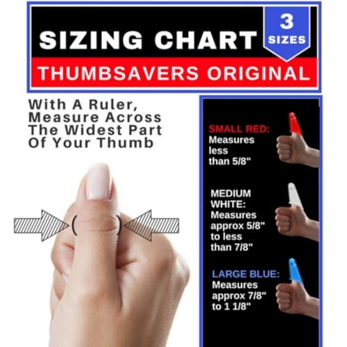 Thumbsavers Massage Tool for Deep Tissue and Trigger Point Massage – Thumb and Joint Support for Massage Therapists, Chiropractors and Physical Therapists – Hand Protection Aid (Small, Red) - size: Small