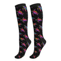 Avocado Compression Socks Women Men Knee High Stock for Running Work Support Nurses Travel - color: Turtle