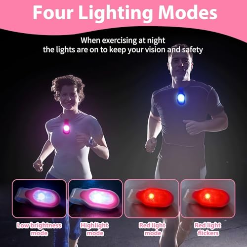 Nurse Night Light Rechargeable LED Clip on Flashlight for Night Shift - color: Pink and Blue