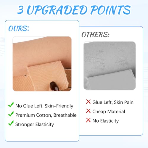 12Pcs Precut Shoulder Kinesiology Tape Sports Muscle Support Tape Skin Tone - color: Complexion