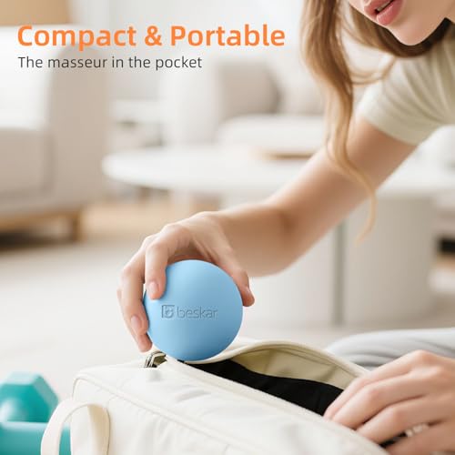 Massage Lacrosse Ball for Myofascial Release, Trigger Point Therapy - color: Blue