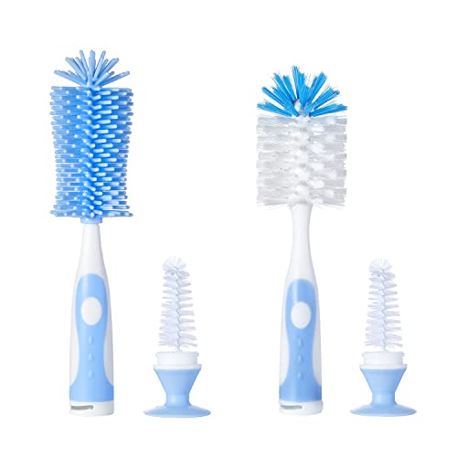 Multifunctional Cleaning Brush, Baby Bottle Brush, Bottle Brush Cleaner - color: Blue 1