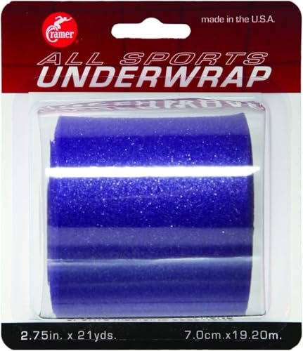 Cramer Tape Underwrap, Single Roll, Purple, Non-Latex Pre Wrap to Protect Skin from Irritation and Discomfort Caused by Athletic Tape, Tearable Sports Wrap, Non-Adhesive, 2.75" x 21 Yards - color: Purple