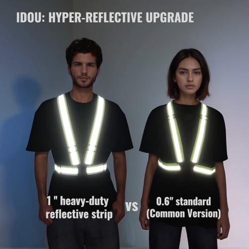 2.0 IN High Visibility Reflective Safety Strap for Construction, Running, Cycling - color: 1pc-yellow, size: XX-Large