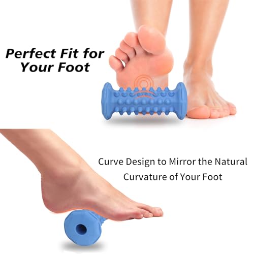 Blue Foot Massager Roller for Plantar Fasciitis, Arch Heel Pain Relief - color: 1-piece Blue