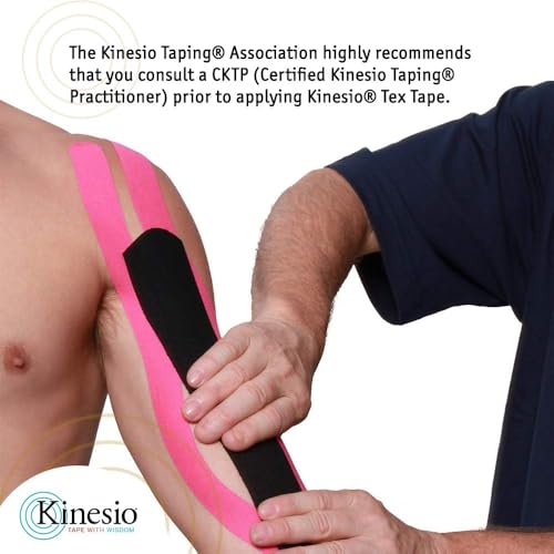 Kinesio Taping - Elastic Therapeutic Athletic Tape Tex Gold FP - Beige - 1in x 5m Roll