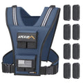 APEXUP Weighted Vest Men, Adjustable Weight Vest for Running - color: Navy Blue, size: With Weights-20lbs