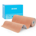 OK TAPE Kinesiology Tape (4 Pack) Latex Free Cotton Uncut 2in x 16.4ft - color: Beige, size: 4 Rolls