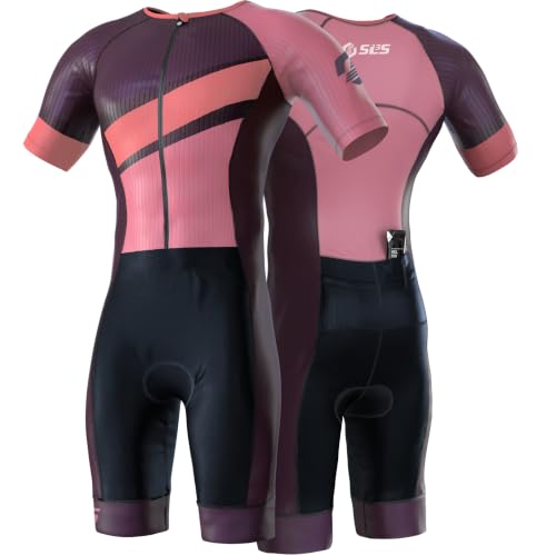 SLS3 Triathlon Suits Mens - Elite Aero Sleeved Trisuit for Swim Bike Run - color: Volt, size: Small